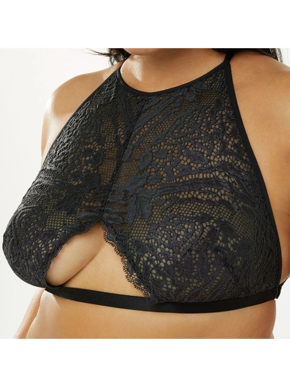3X • Savage × Fenty • High-Neck Lace Bralette